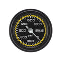 Classic Instruments AutoCross Yellow 2-1/8" Brake Pressure Gauge - AX167YBLF