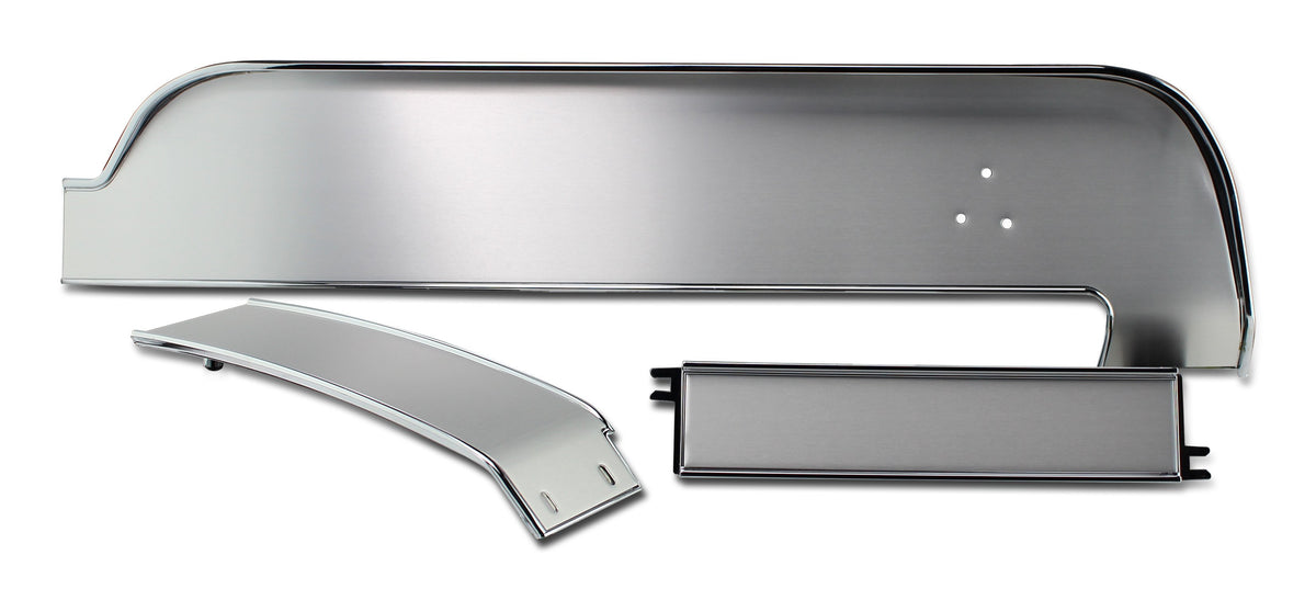 Classic Instruments 1967-68 Mustang 3-Piece Brushed Aluminum Panel Set - MTMU3PC
