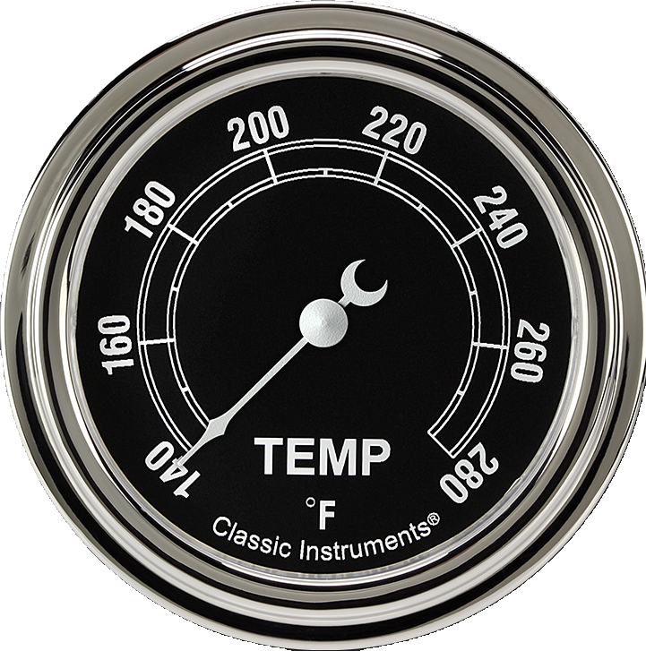 Classic Instruments Traditional 2-5/8" Short Sweep Water Temperature Gauge - TR326SLF-02