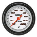 Classic Instruments Velocity White 2-1/8" Stock Eliminator Tempature Gauge - VS129WBLF