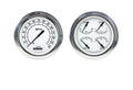 Classic Instruments 1954-55 Classic White Chevy Truck 5" Speed/Quad-LS - CT54CW52-LS