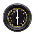 Classic Instruments AutoCross Yellow 2-1/8" Clock - AX90YBLF