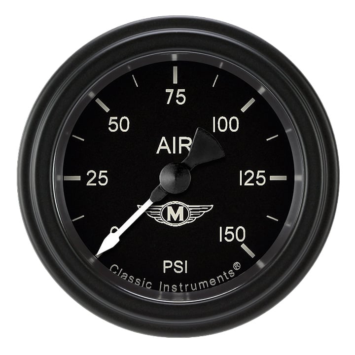 Classic Instruments Moal Bomber 2-1/8" Air Pressure Gauge - MA118BLF