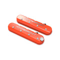Holley Tall LS Valve Cover with Bowtie/Chevrolet Logo - Factory Orange Machined Finish - 241-403