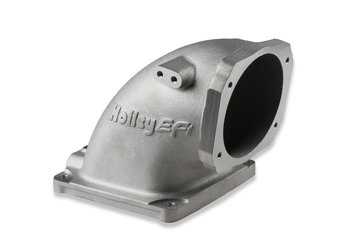 Holley EFI Cast Aluminum 4500 EFI Throttle Body Intake Elbow-LS - 300-248