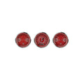 Classic Instruments V8 Red Steelie Three Gauge Set - V8RS04SHC