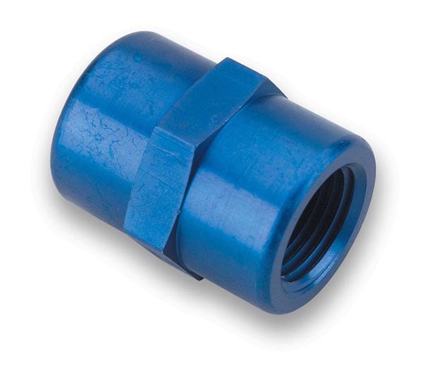Earl’s 1/8" NPT to 1/8" NPT Female Coupling - 991001ERL