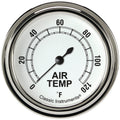 Classic Instruments Classic White 2-5/8" Outside Air Temp Gauge - CW399SLF