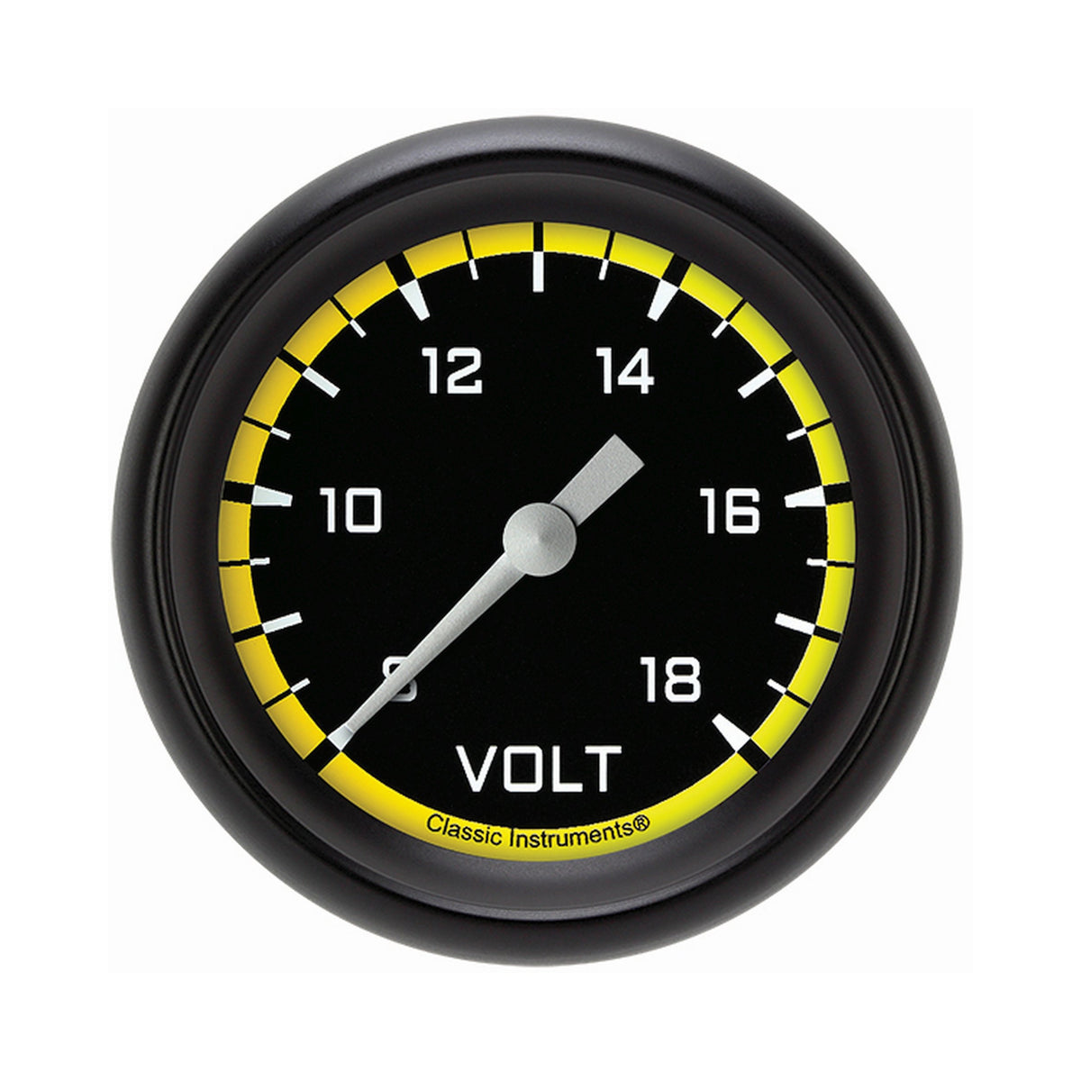 Classic Instruments Autocross Yellow 2-5/8" Volt Gauge - AX330YBPF