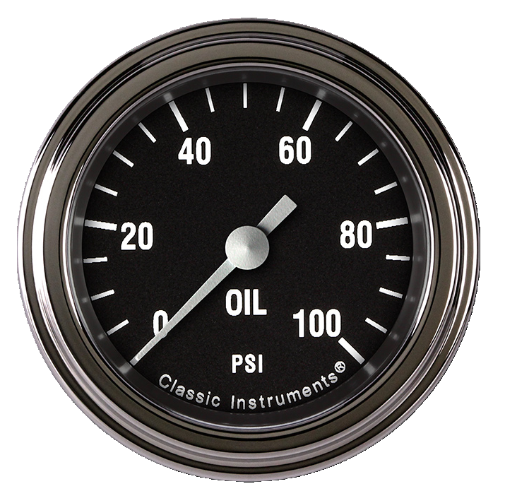 Classic Instruments Hot Rod 2-1/8" Oil Pressure Gauge - HR181SLF
