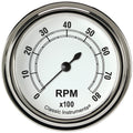 Classic Instruments Classic White 2-5/8" Tachometer Gauge - CW383SLF