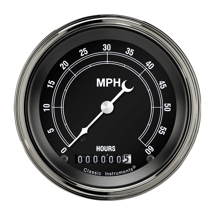 Classic Instruments Traditional 3-3/8" Low Speed Speedometer Gauge - LSTR