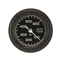 Classic Instruments Autocross Gray 2-1/8" Cylinder Head Tempature Gauge - AX197GBLF
