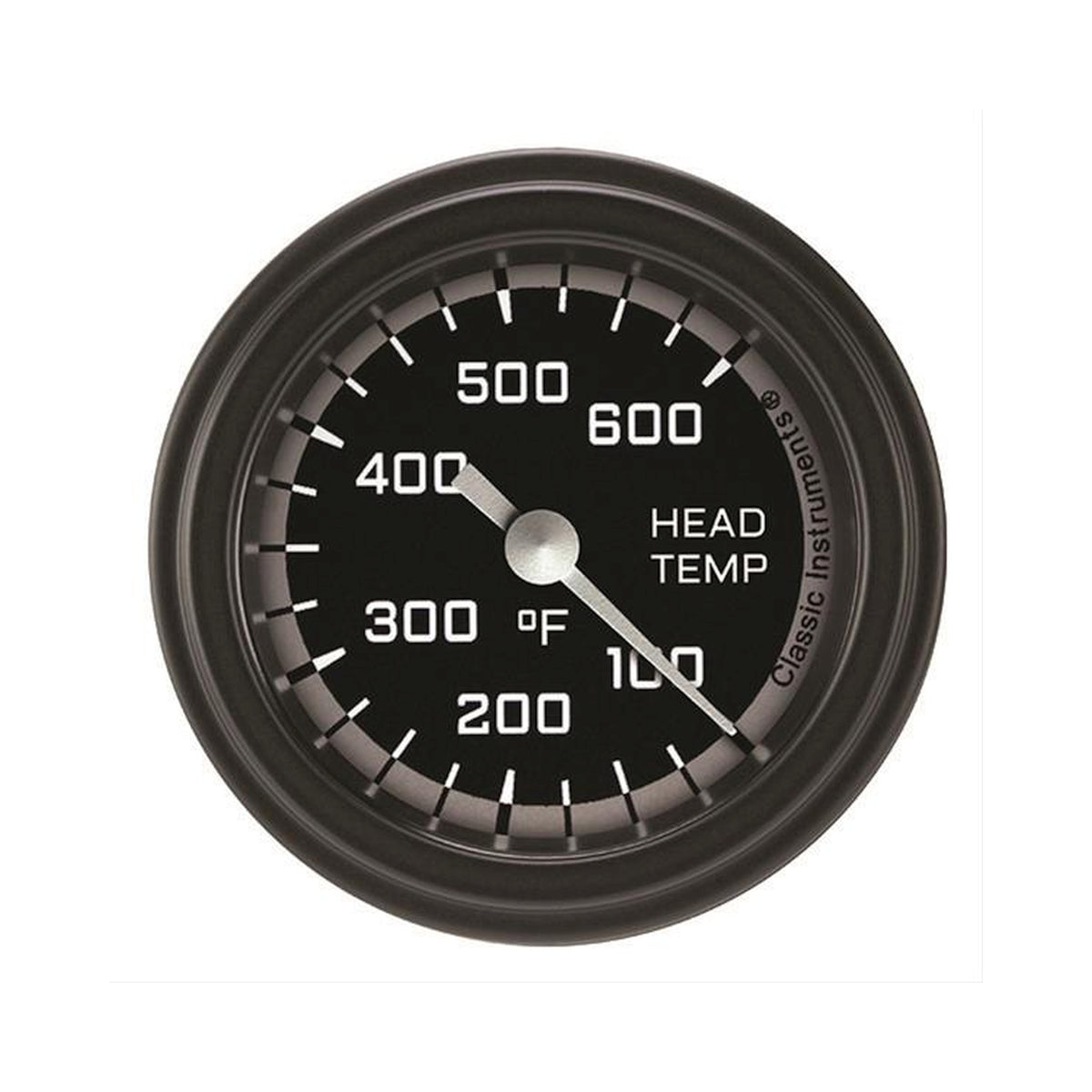 Classic Instruments Autocross Gray 2-1/8" Cylinder Head Tempature Gauge - AX197GBLF