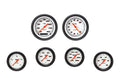 Classic Instruments Velocity White Six Gauge Set Black Performance Bezel - VS301WBPF