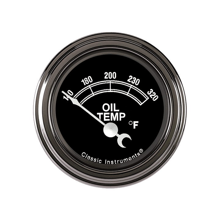 Classic Instruments Traditional 2-1/8" Oil Temperature Gauge - TR28SLC