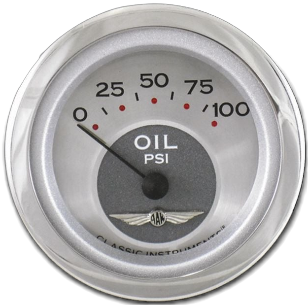 Classic Instruments All American 2-1/8" Oil Pressure Gauge - AW81SLC