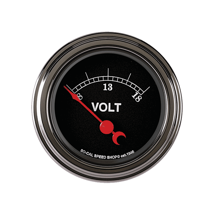 Classic Instruments So-Cal Series 2-1/8" Volt Gauge - SC30SLF