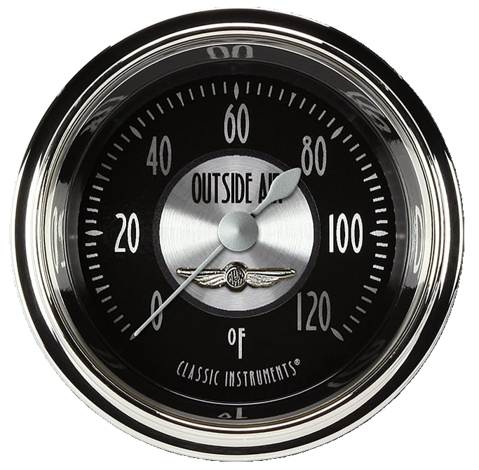 Classic Instruments All American Tradition 2-1/8" Outside Air Temp Gauge - AT199SHC