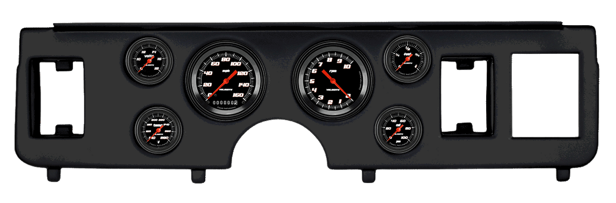 Classic Instruments Velocity Black Series Full Sweep Gauge Set - CDMU79VSB101BL