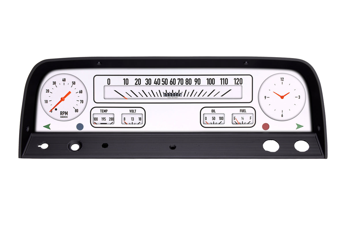 Classic Instruments Classic Truck Package White - CT64W-LS