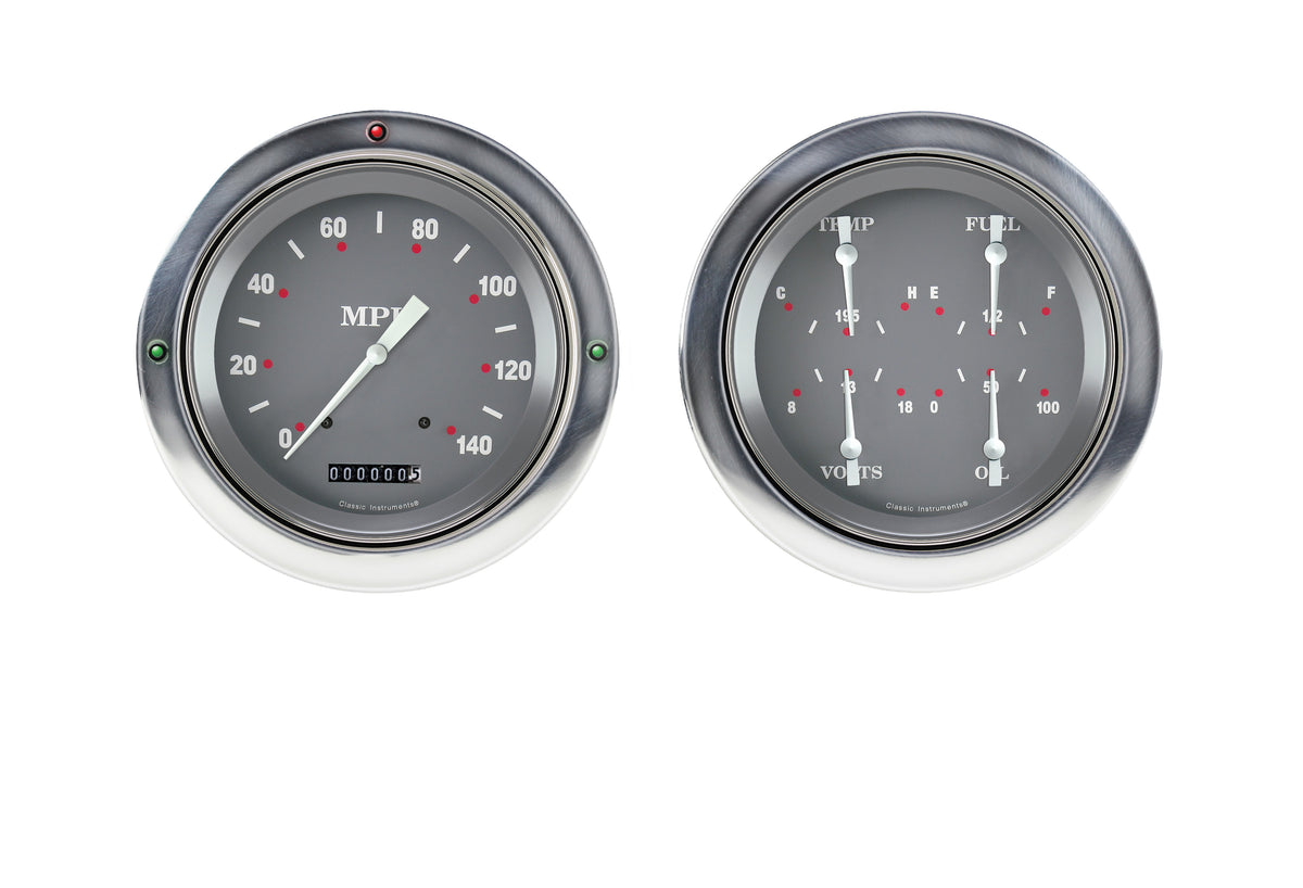 Classic Instruments 1954-55 SG Chevy Truck 5" Speed/Quad-LS - CT54SG52-LS