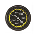 Classic Instruments Autocross Yellow 2-1/8" Cylinder Head Tempature Gauge - AX197YBLF
