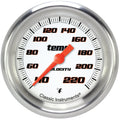 Classic Instruments Velocity White 2-5/8" Stock Eliminator Tempature Gauge - VS329WAPF