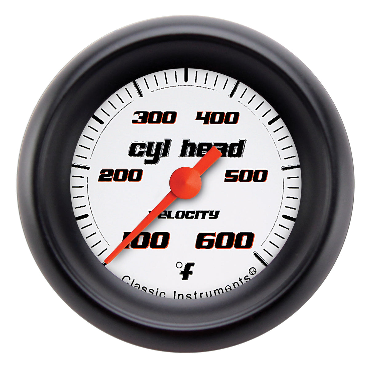 Classic Instruments Velocity White 2-1/8" Cylinder Head Temperature Gauge - VS197WBPF