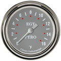 Classic Instruments Silver Gray 2-5/8" Exhaust Gas Tempature Gauge - SG398SLF