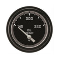 Classic Instruments Autocross Gray 2-5/8" Oil Temperature Gauge - AX228GBLF