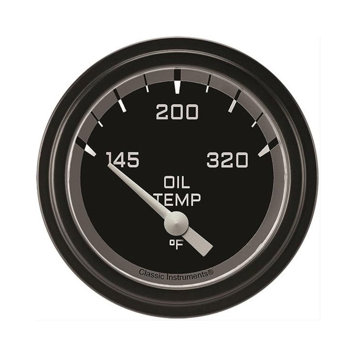 Classic Instruments Autocross Gray 2-5/8" Oil Temperature Gauge - AX228GBLF