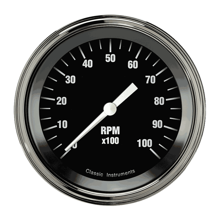 Classic Instruments Hot Rod 3" Tachometer Gauge Gauge (10K) - HR10SLC