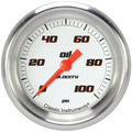 Classic Instruments Velocity White 2-5/8" Oil Pressure Gauge - VS381WAPF