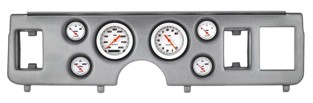 Classic Instruments 1979-86 Mustang Velocity White 6 Gauge Set Ford - CDMU79VSW01BA