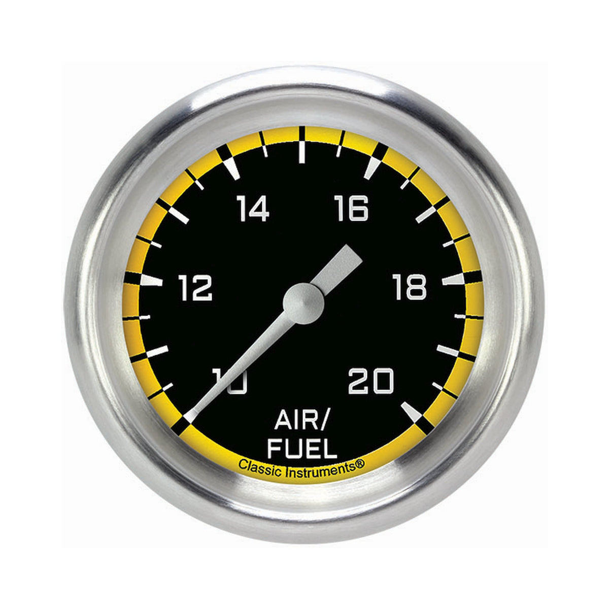 Classic Instruments Autocross Yellow 2-5/8" Air Fuel Ratio Gauge - AX394YAPF
