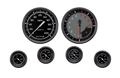Classic Instruments AutoCross Gray Six Gauge Set - AX151GBPF