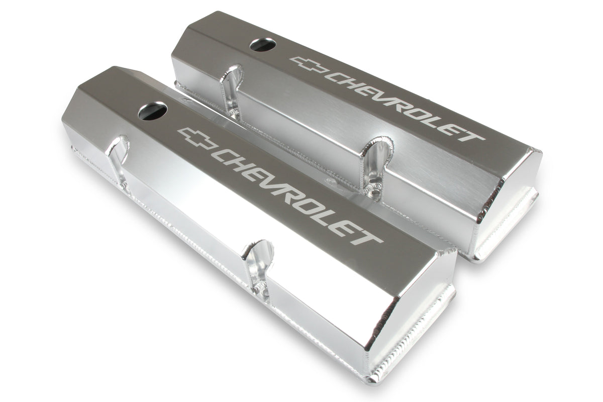 Holley GM Licensed Valve Cover - Track Series - SBC
- Fabricated Aluminum - Perimeter Bolt - Silver - 241-287