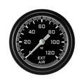 Classic Instruments Autocross Gray 2-5/8" External Air Tempature Gauge - AX399GBLF