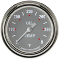 Classic Instruments Silver Gray 2-5/8" Oil Temperature Gauge - SG328SLF