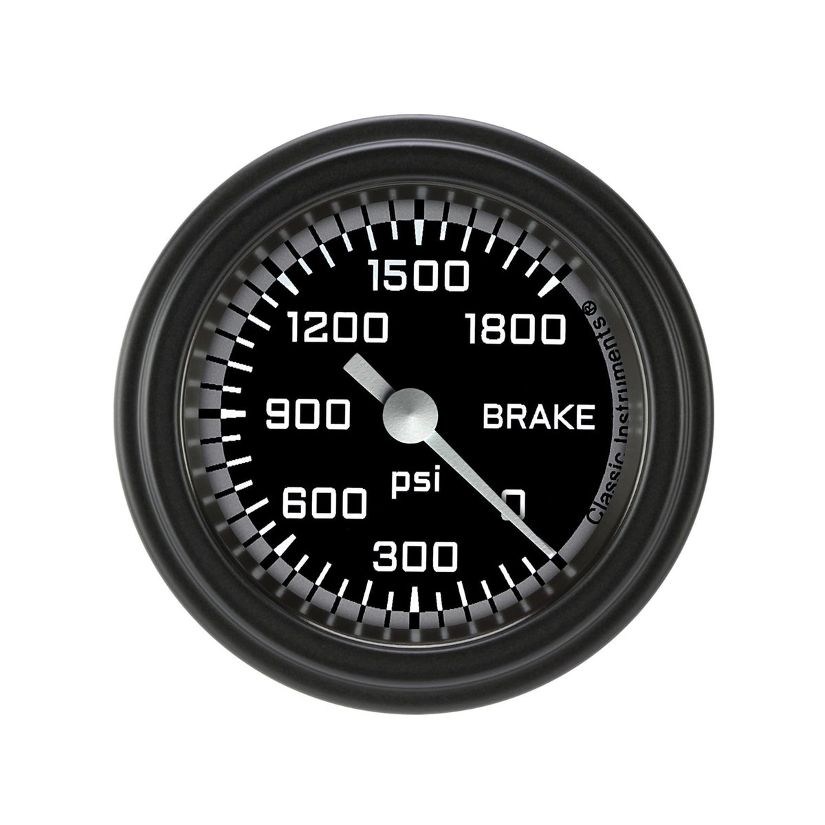 Classic Instruments AutoCross Gray 2-1/8" Brake Pressure Gauge - AX167GBLF