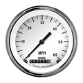 Classic Instruments White Hot 3-3/8" Low Speed Speedometer Gauge - LSWH