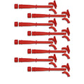 MSD Hemi Tubes, Red - 34759