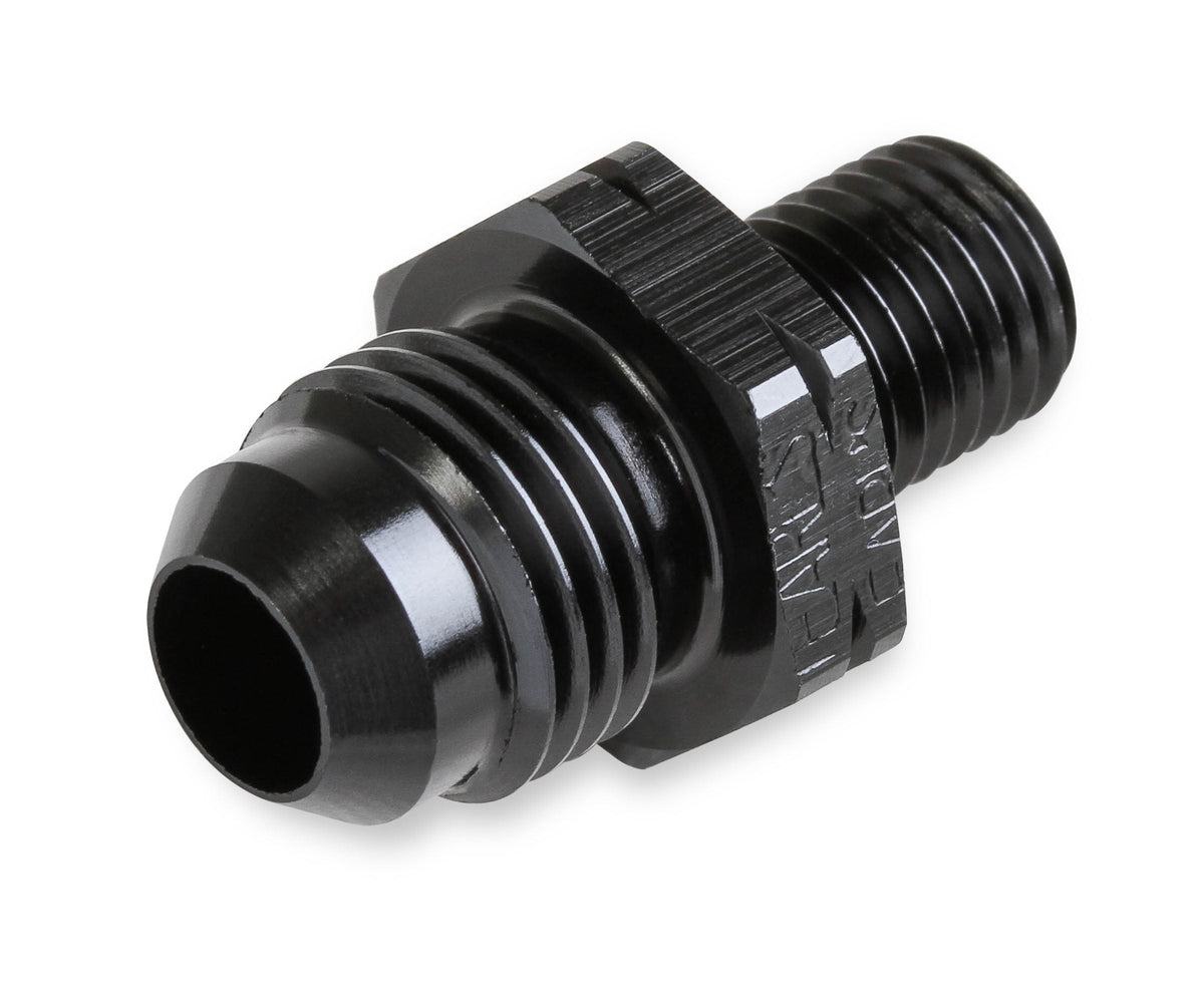 Earl’s Straight Male AN -4 to 14mm x 1.5 - Black - AT9919BFHERL