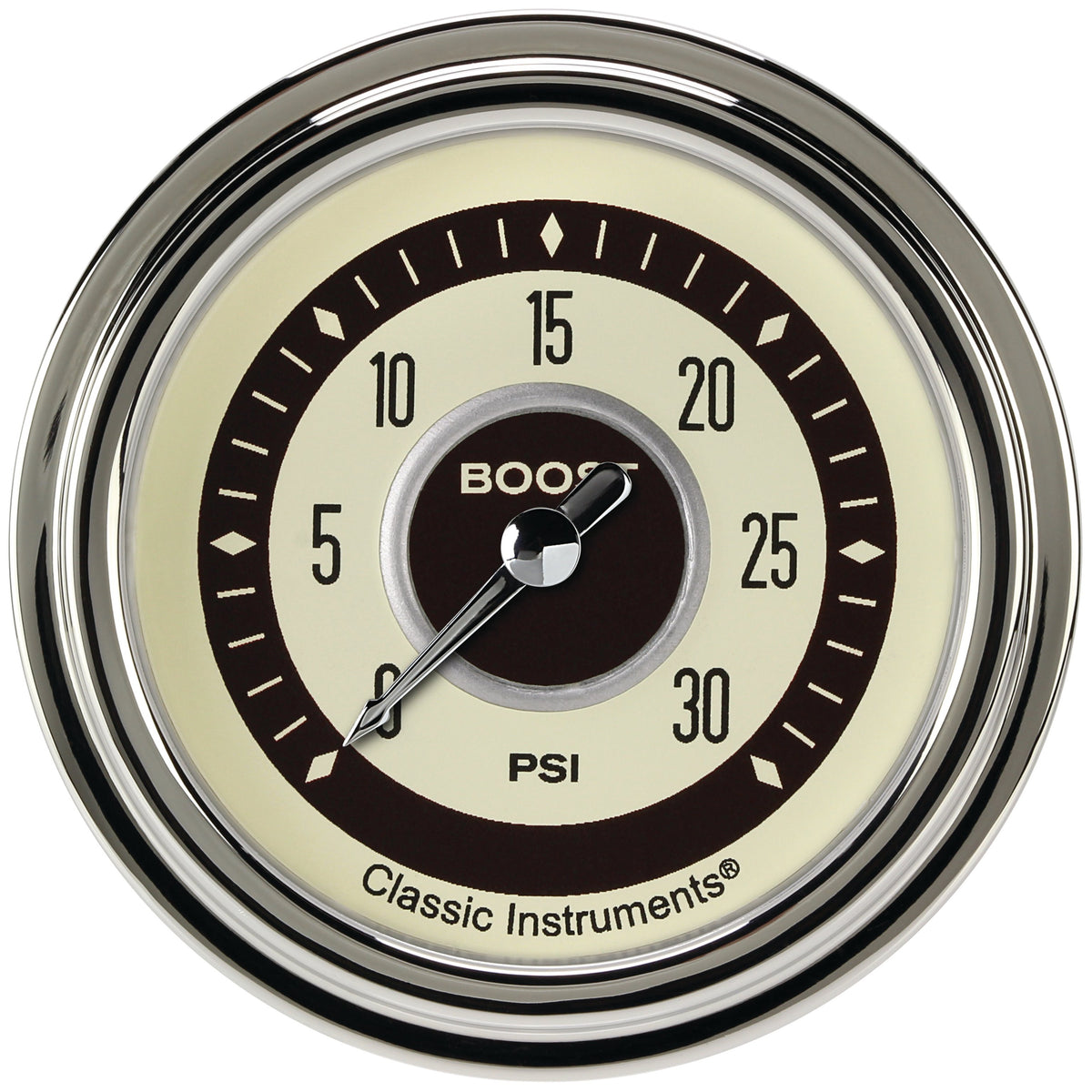 Classic Instruments Nostalgia VT 2-5/8" Boost Gauge (30 PSI) - NT342SLC