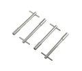 Mr. Gasket Valve Cover T Wing Bolts - 1/4-20 x 5 Inch - Chrome Plated - 9820