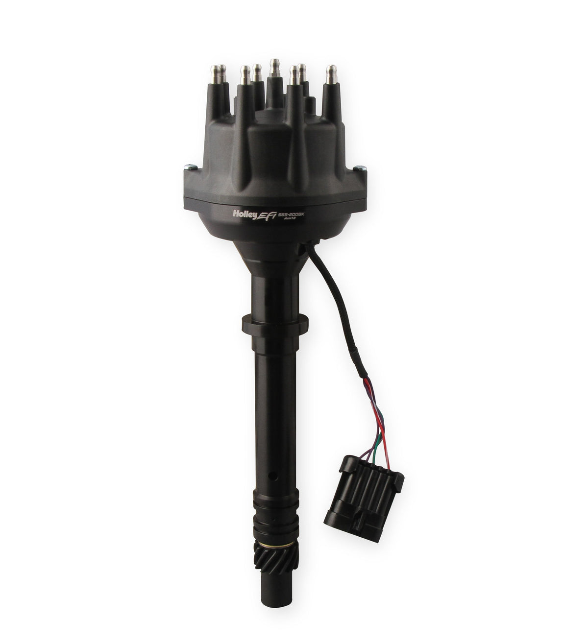 Holley EFI Dual Sync SBC/BBC Distributor, Black - 565-200BK