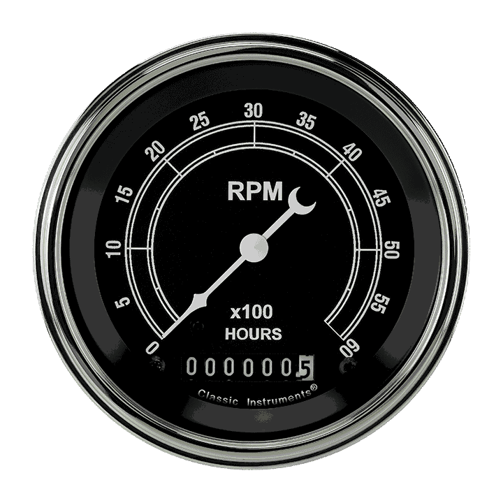 Classic Instruments Traditional 3-3/8" Tachometer Gauge - TR60HSLF