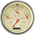 Classic Instruments Tetra Series Tan Combination Gauge - TE40TSLF