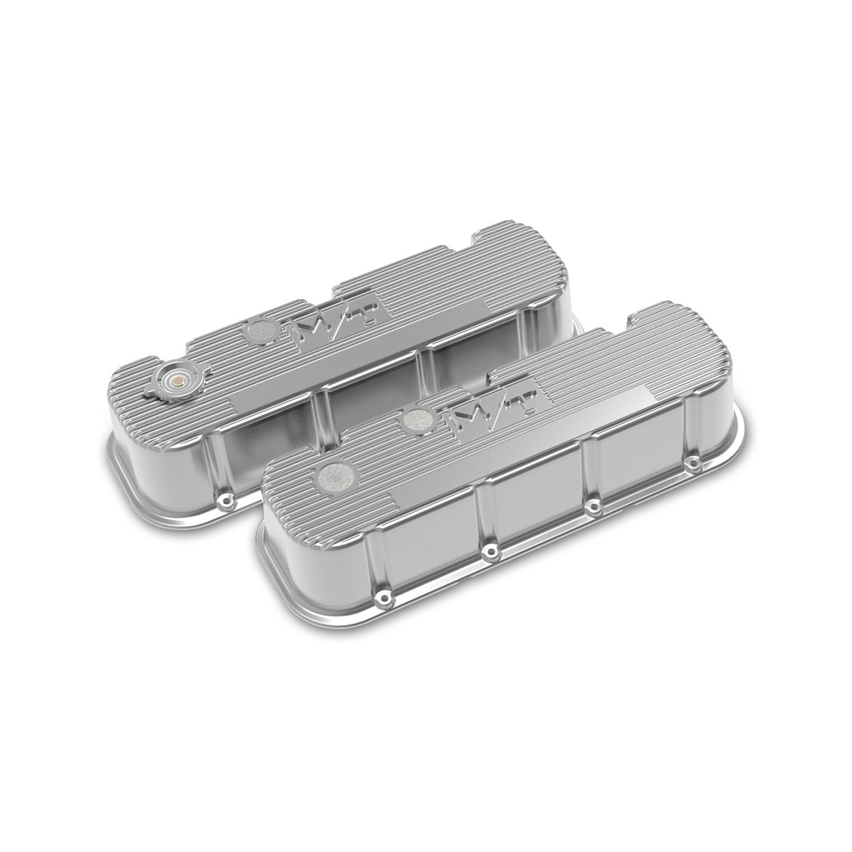 Holley Tall M/T Valve Covers for Big Block Chevy Engines - Polished Finish - 241-151